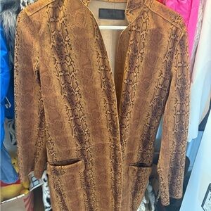 Blank NYC Brown Textured Blazer